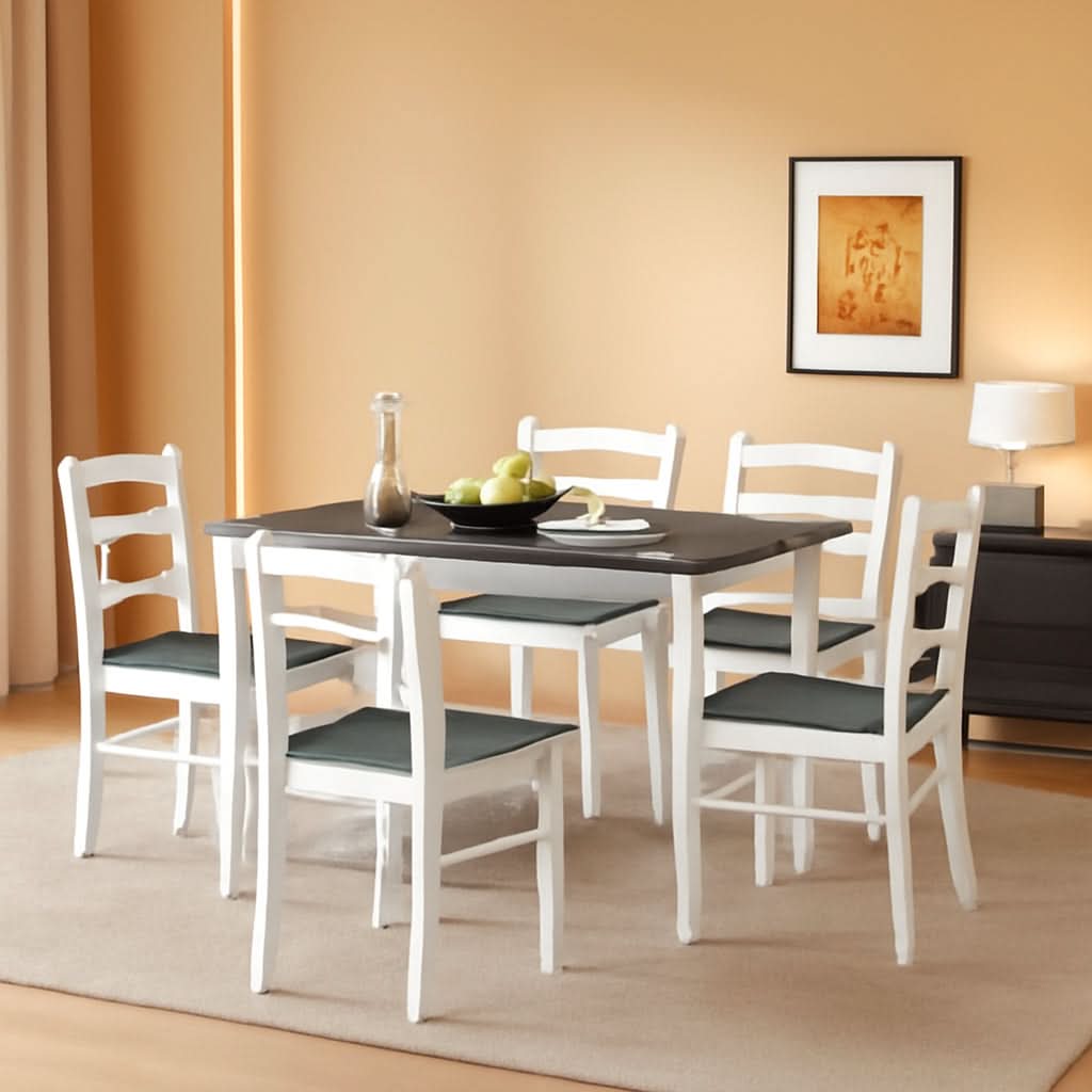 Handcrafted Solid Wood Mid Century Dinette Set Four