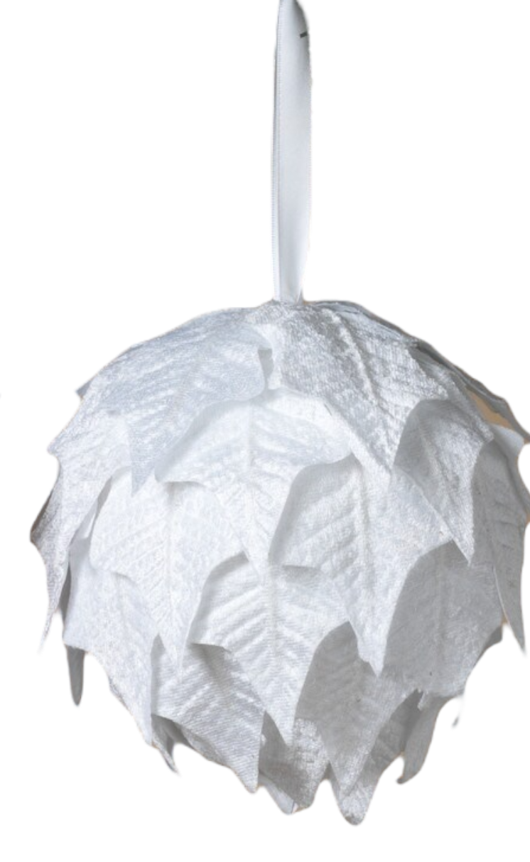 Hanging Poinsettia Ball -