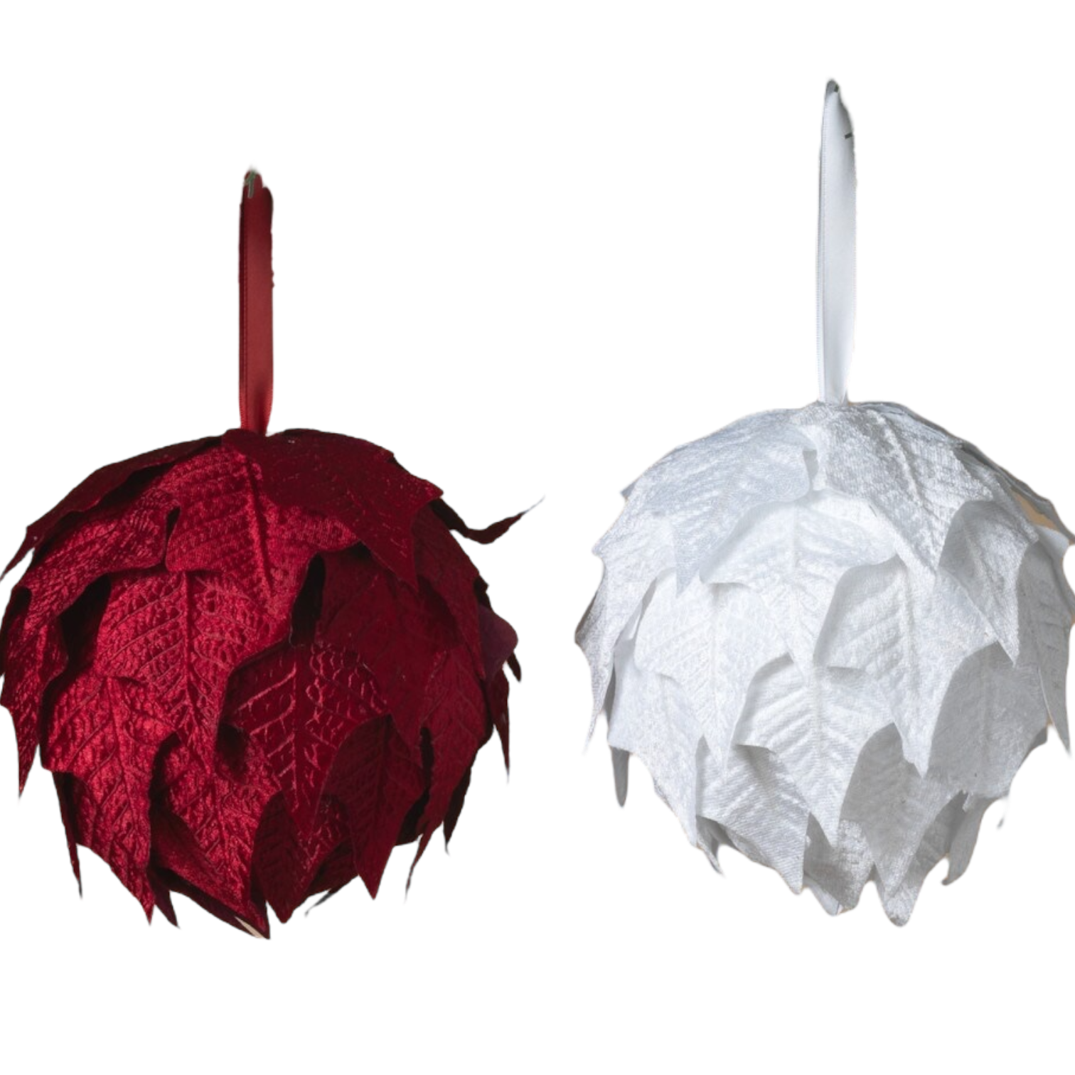 Hanging Poinsettia Ball -