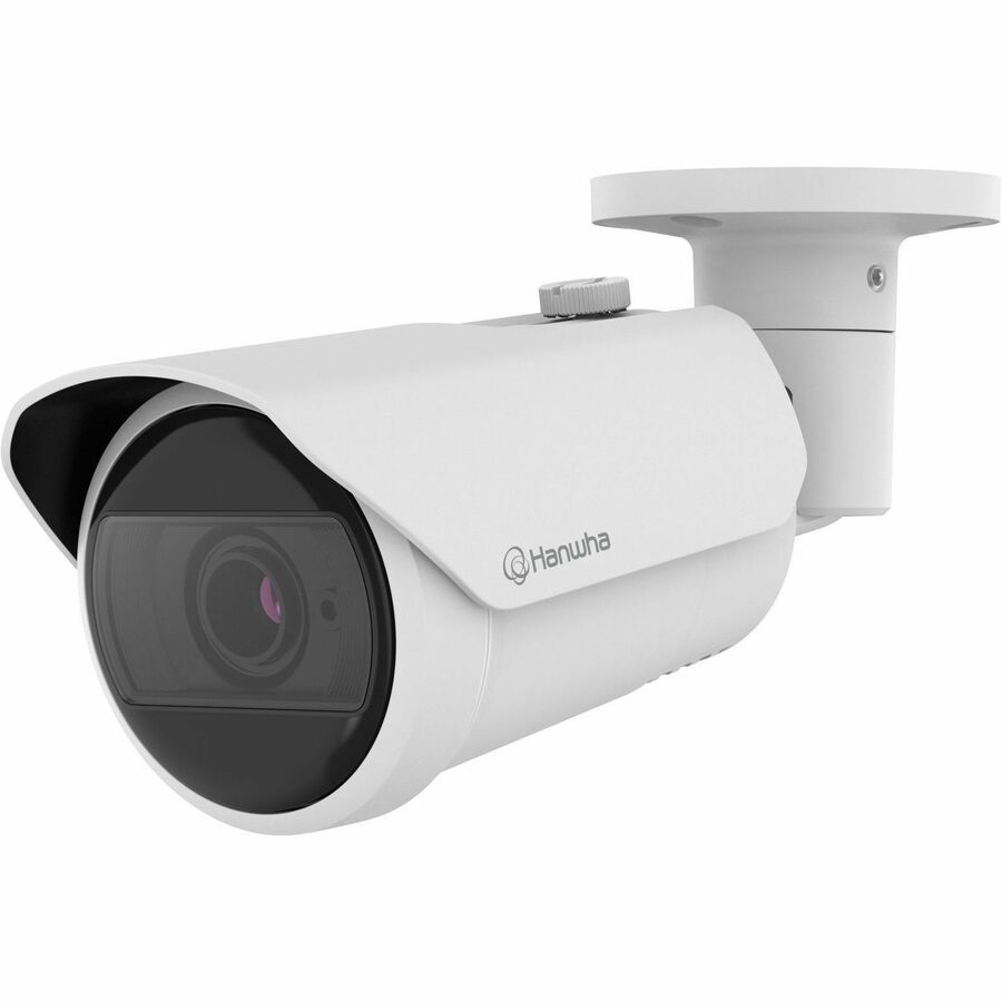 Hanwha QNO-C8083R 5 Megapixel Network Camera - Color - Bullet - White - 98.43 ft Infrared