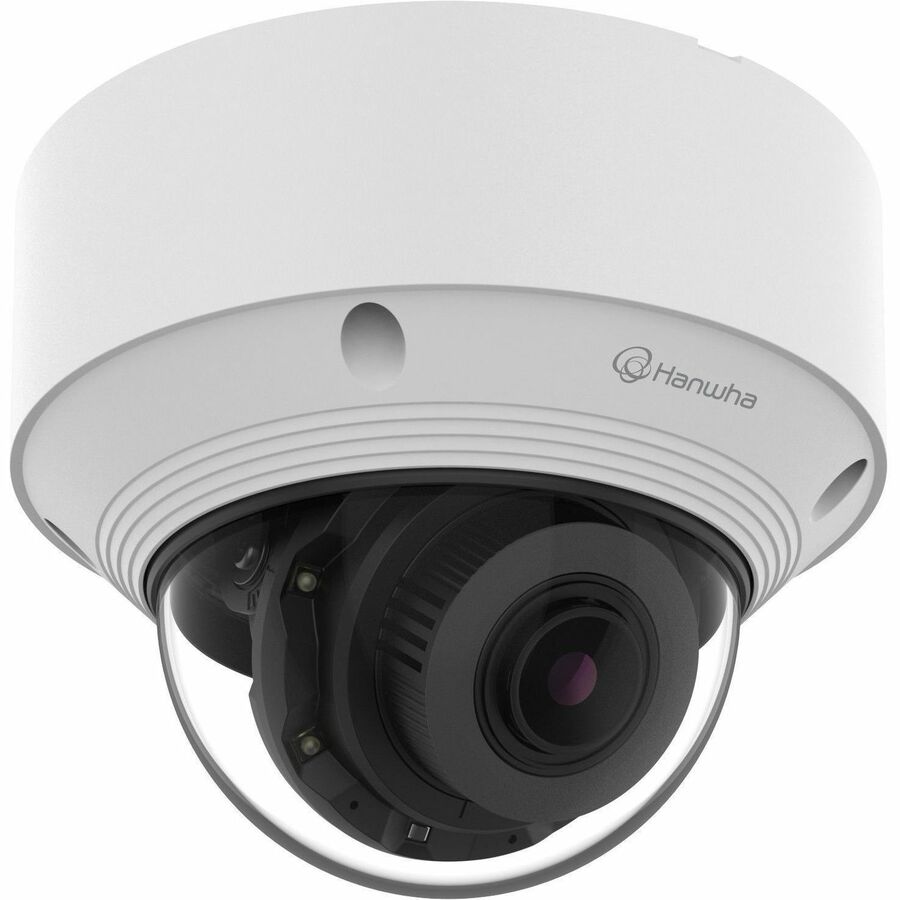 Hanwha QNV-C8083R 5 Megapixel Outdoor Network Camera - Color - Dome - White - 98.43 ft