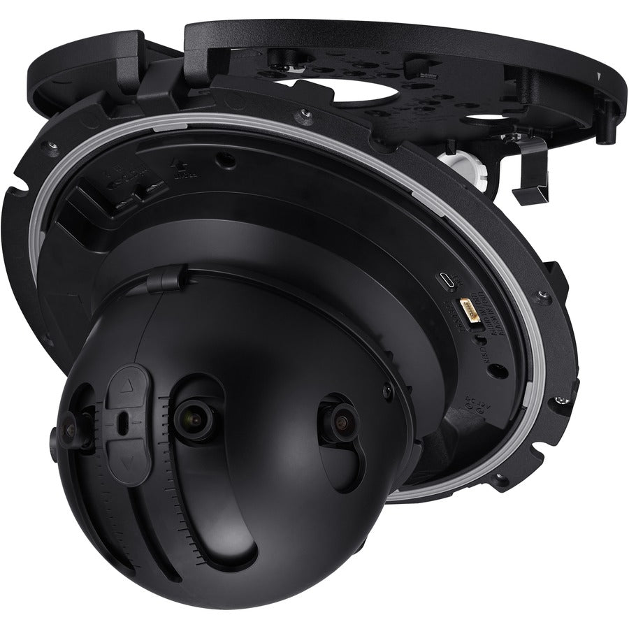 Hanwha Techwin Panoramic PNM-9022V 2 Megapixel Outdoor Network Camera - Color - Dome - White