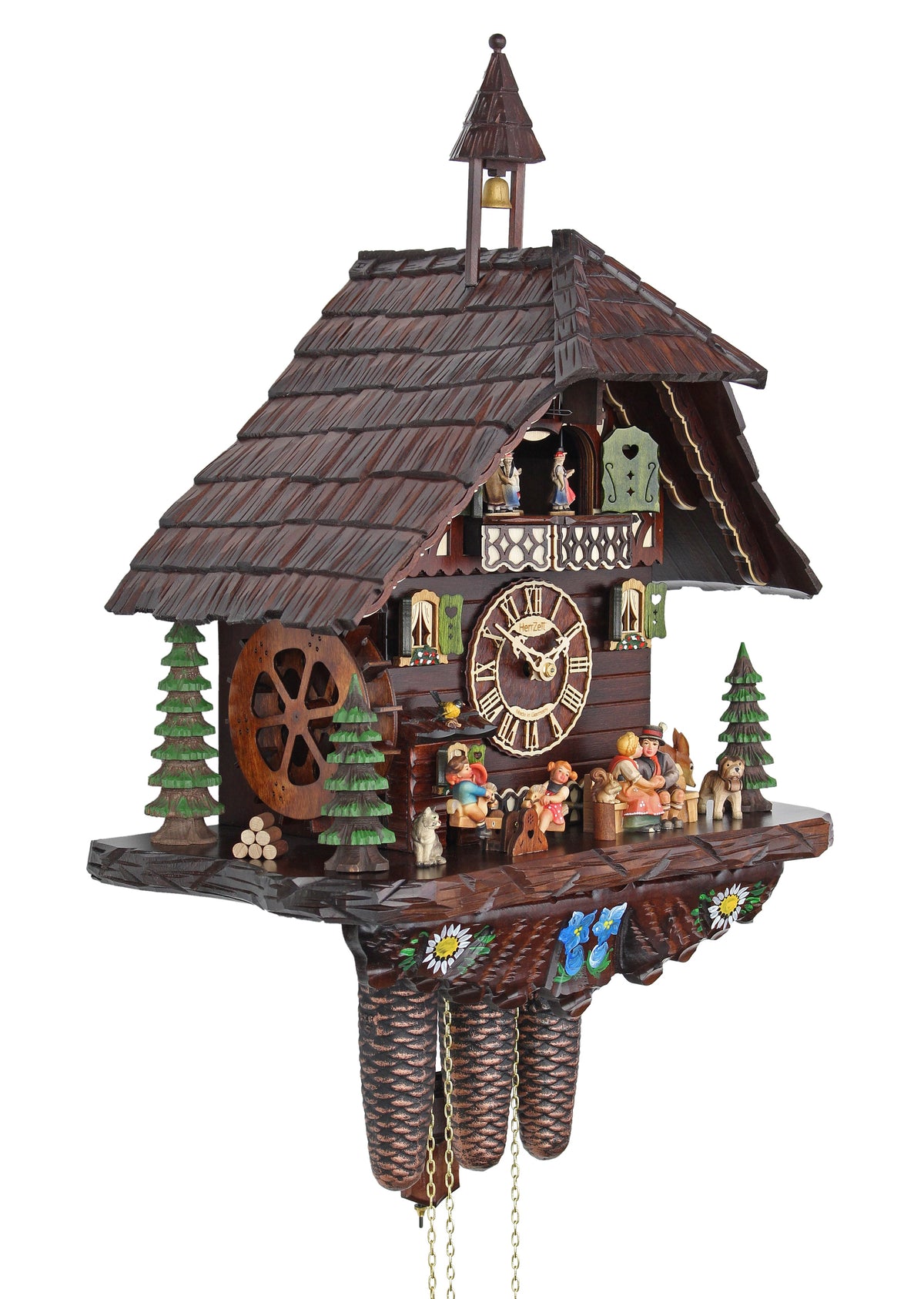 Happy Family - HerrZeit by Adolf Herr Cuckoo Clock