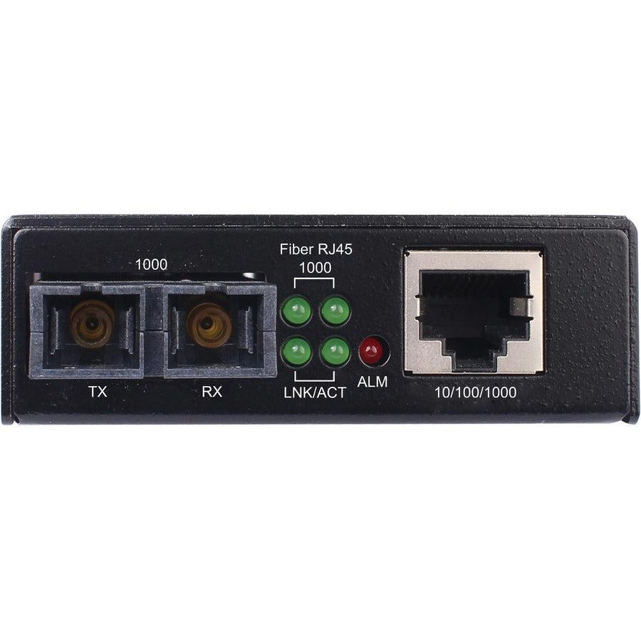 Hardened Gigabit Media Converter - Industrial 10/100/1000 Mbps SC Multimode Fiber | Tripp Lite by Eaton N785-H01-SCMM