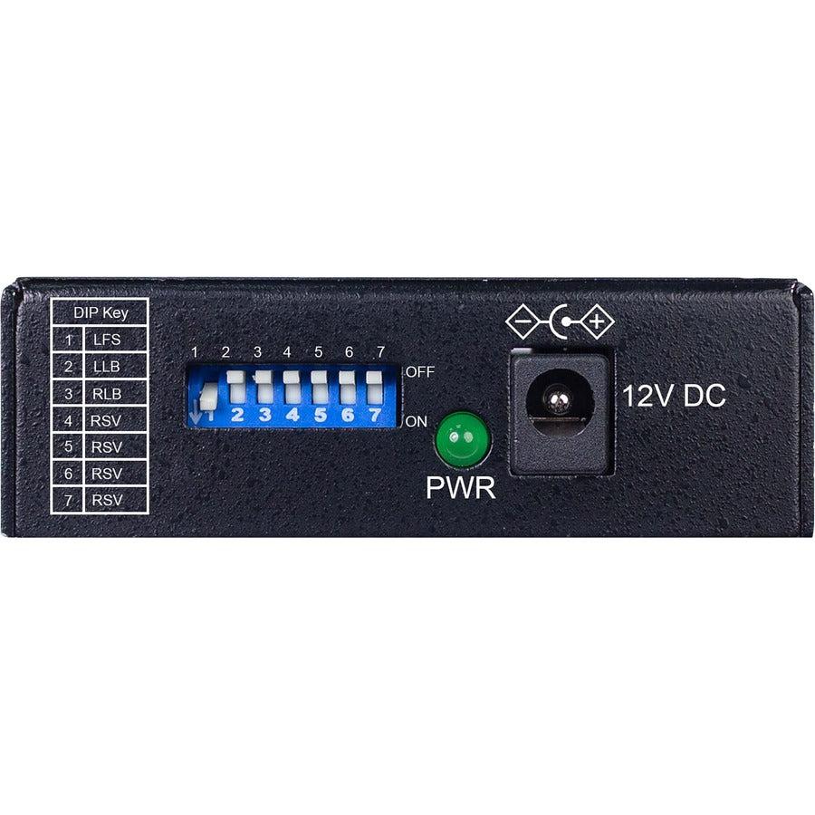 Hardened Media Converter - 10/100 Mbps RJ45 to SC Multimode Fiber | Tripp Lite N784-H01-SCMM