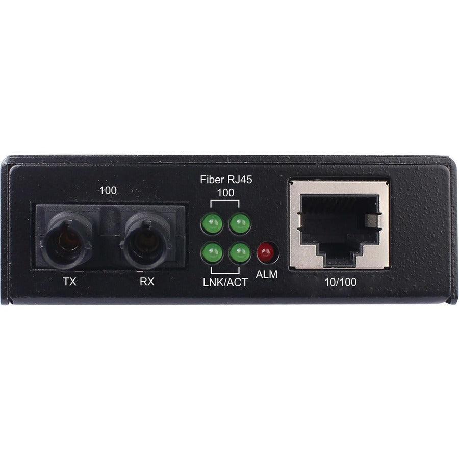 Hardened Media Converter - Industrial 10/100 Mbps Multimode Fiber Solution | Tripp Lite by Eaton N784-H01-STMM
