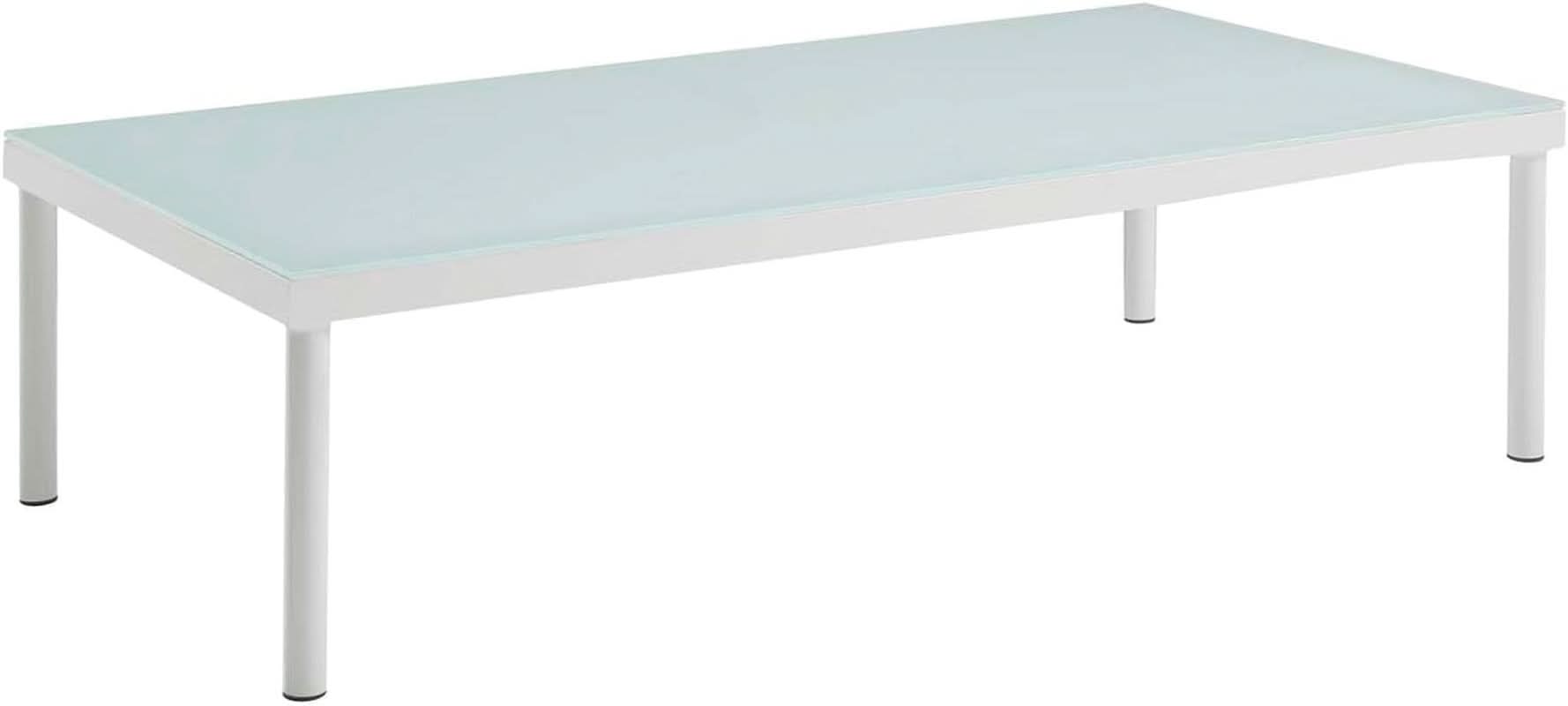 Harmony Aluminum Outdoor Sectional Sofa Set White Cushions