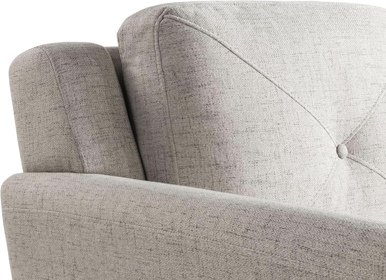 Harrington Sofa Beige With Curved Arms For Living Room