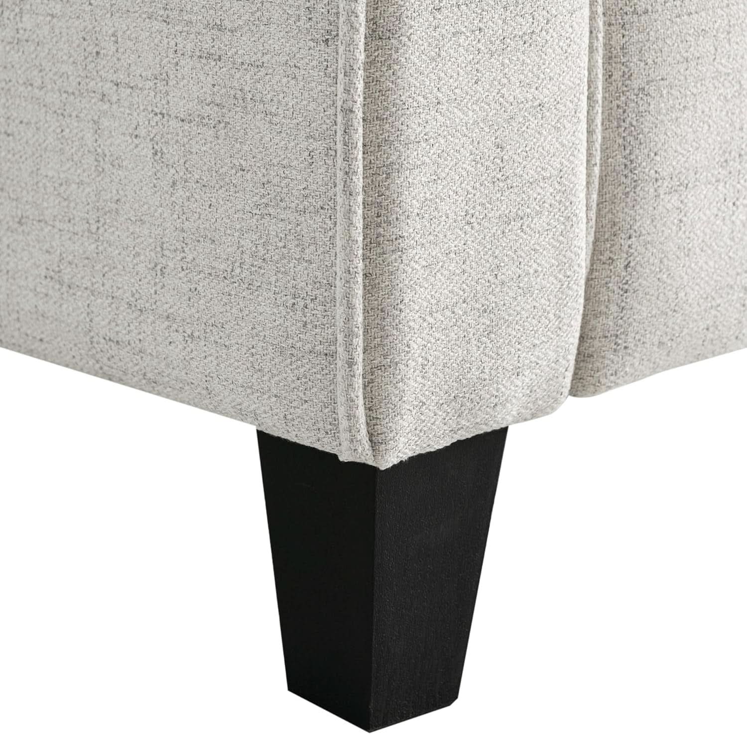Harrington Sofa Beige With Curved Arms For Living Room