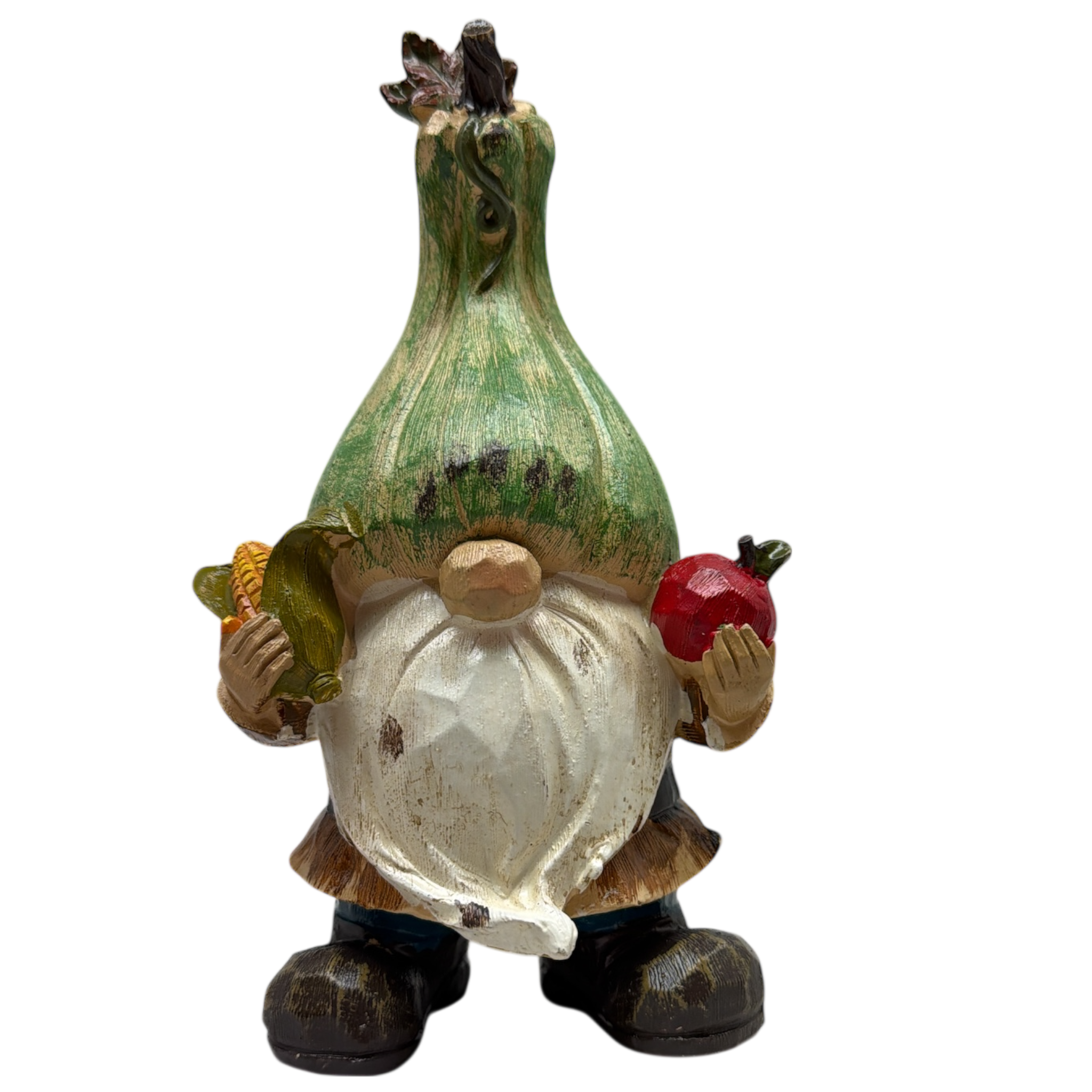 Harvest Gathering Gnome - Apple and Corn