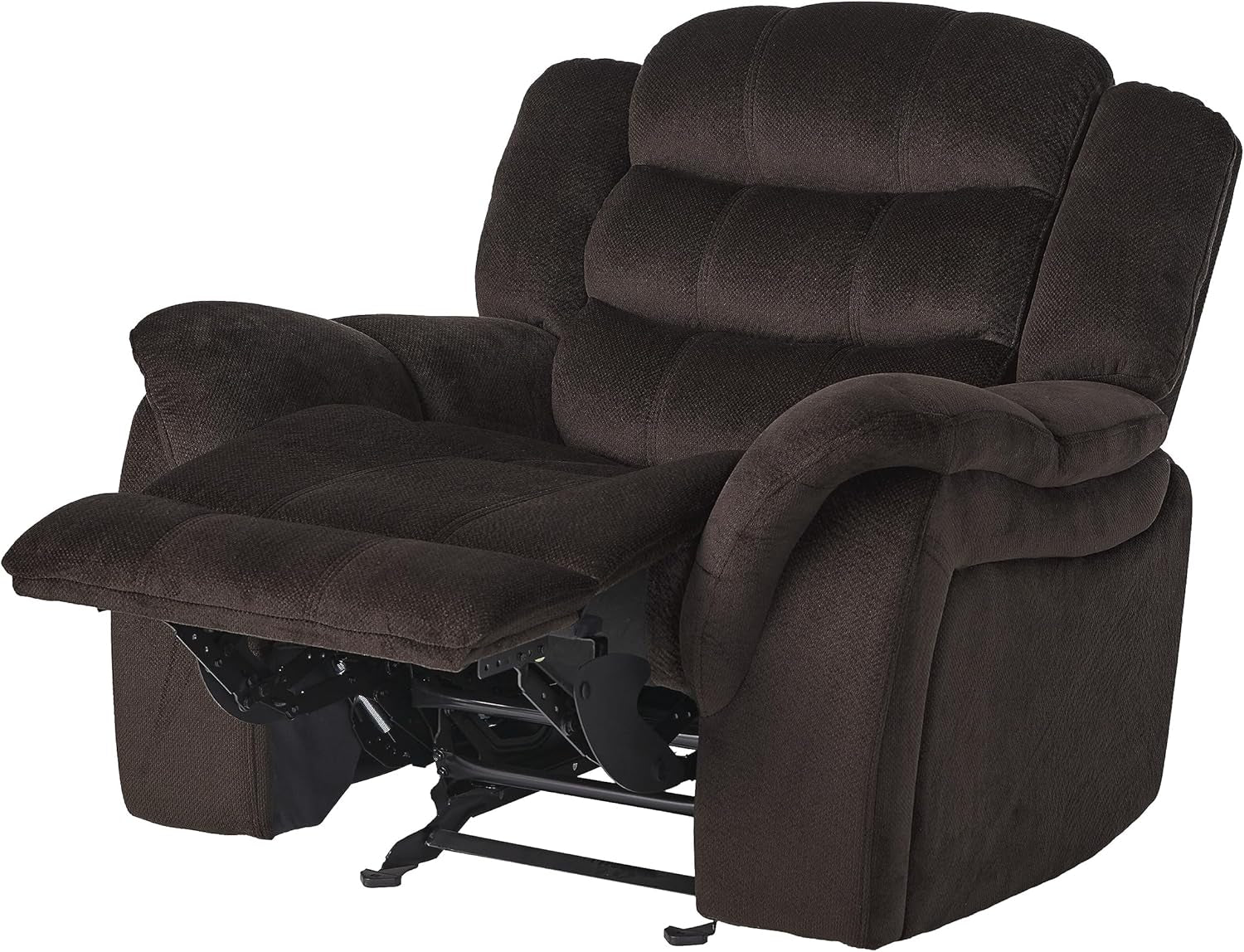Hawthorne Chocolate Brown Glider Recliner Dual Function