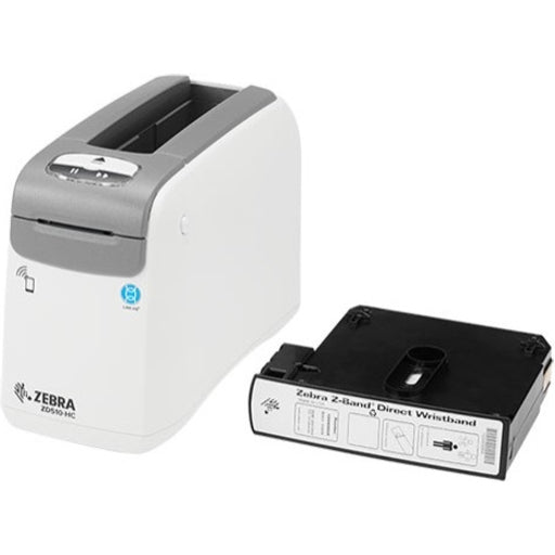 Healthcare Wristband Printer - Zebra ZD510-HC USB Host Ethernet 10/100 | TecISoft ZD51013-D01B01FZ
