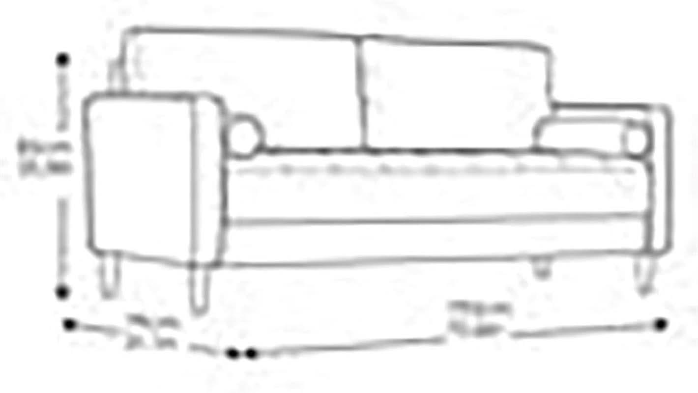 Heather Grey Fabric Sofa With Modern Design And Durable