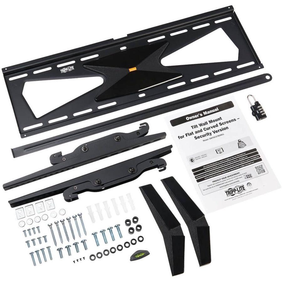 Heavy-Duty Security Wall Mount - Tilt TV Bracket 37-80 Inch | Tripp Lite DWTSC3780MUL