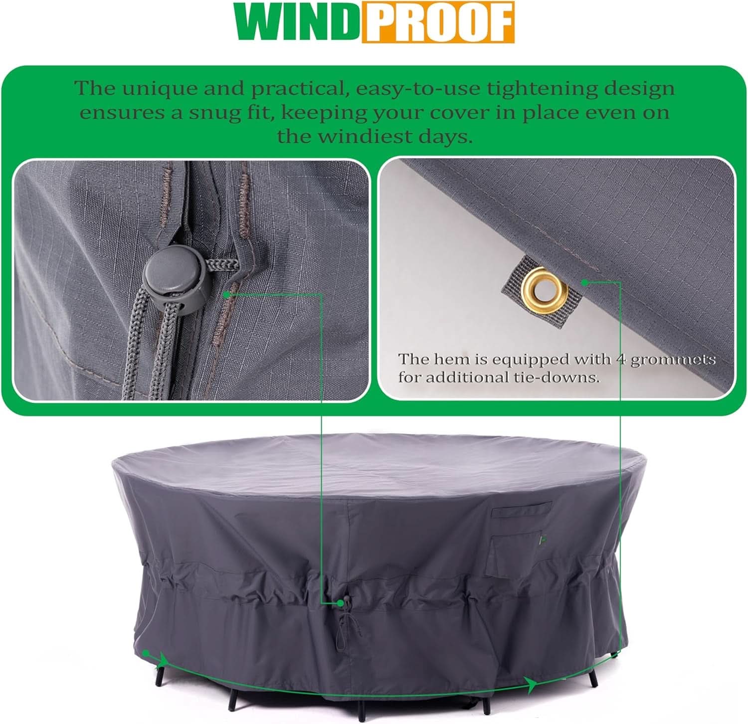 Heavy Duty Waterproof Patio Furniture Covers for Protection