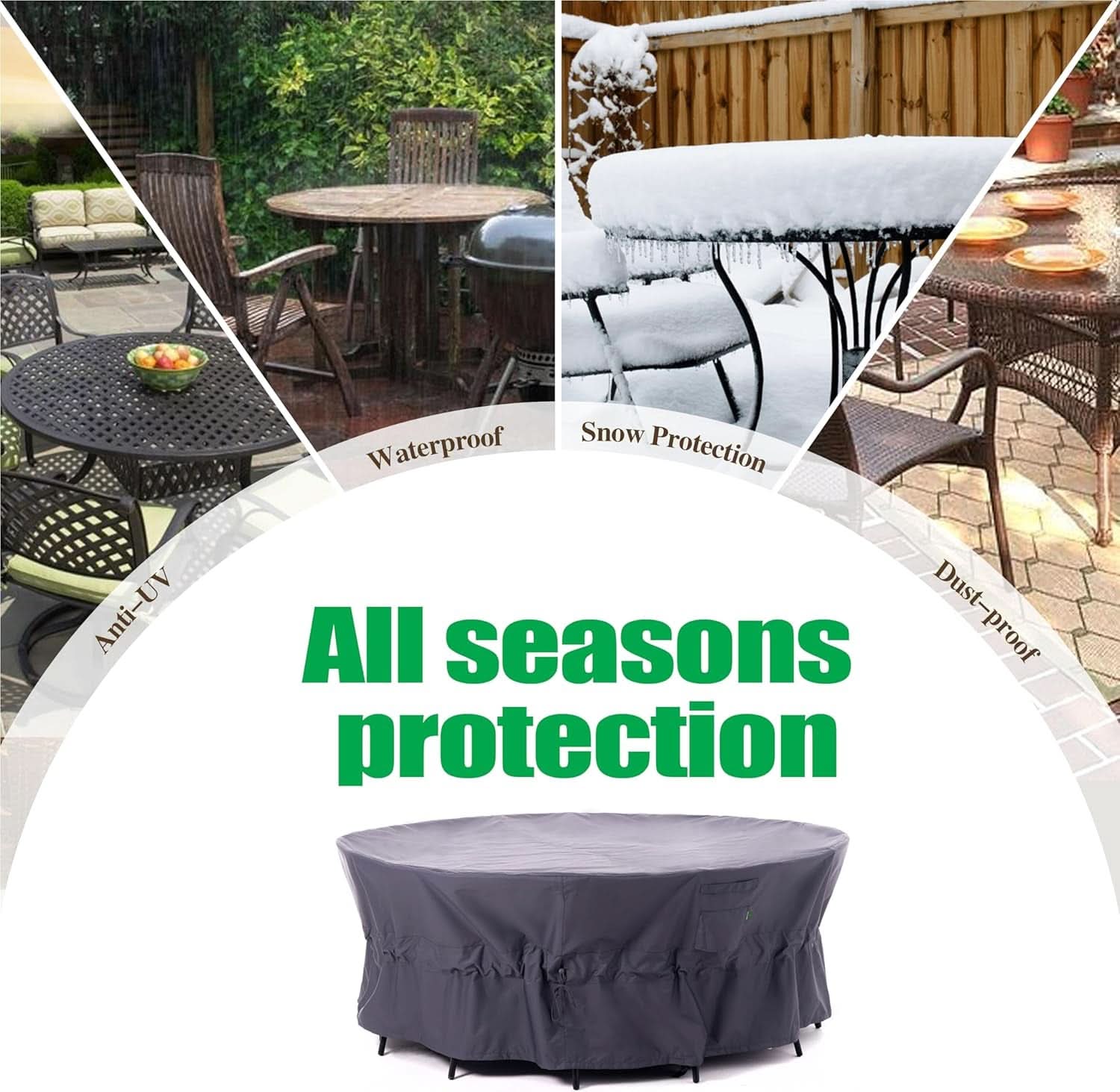 Heavy Duty Waterproof Patio Furniture Covers for Protection