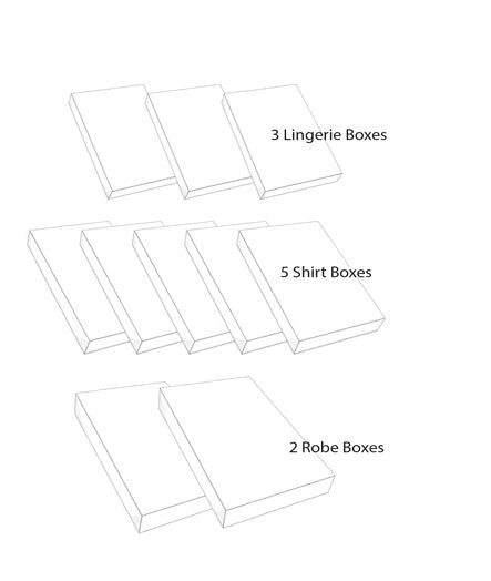 Heavyweight White Apparel Gift Boxes - 10 Pack