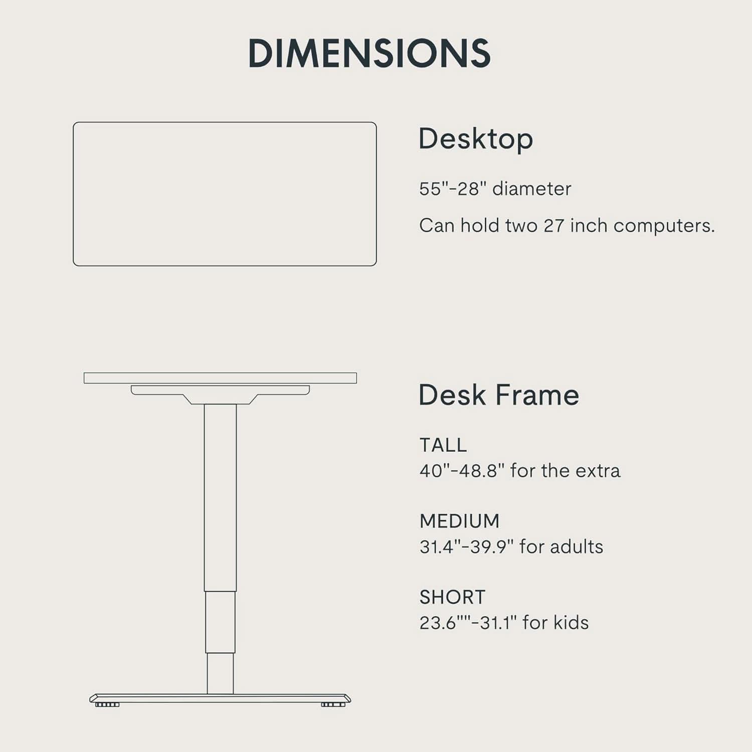 Height Adjustable Electric Standing Desk with Ergonomic Workspace