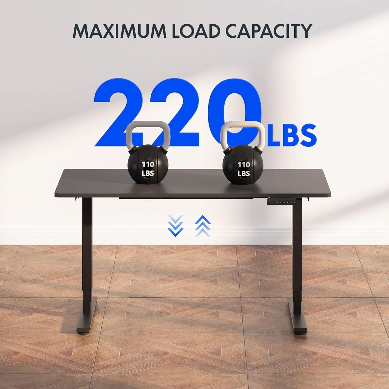 Height Adjustable Electric Standing Desk with Ergonomic Workspace