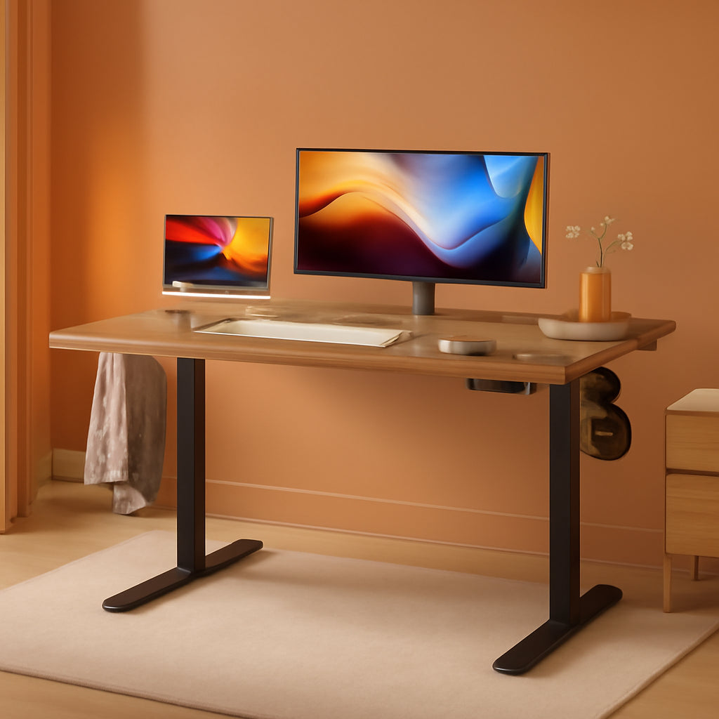 Height Adjustable Electric Standing Desk with Memory Buttons