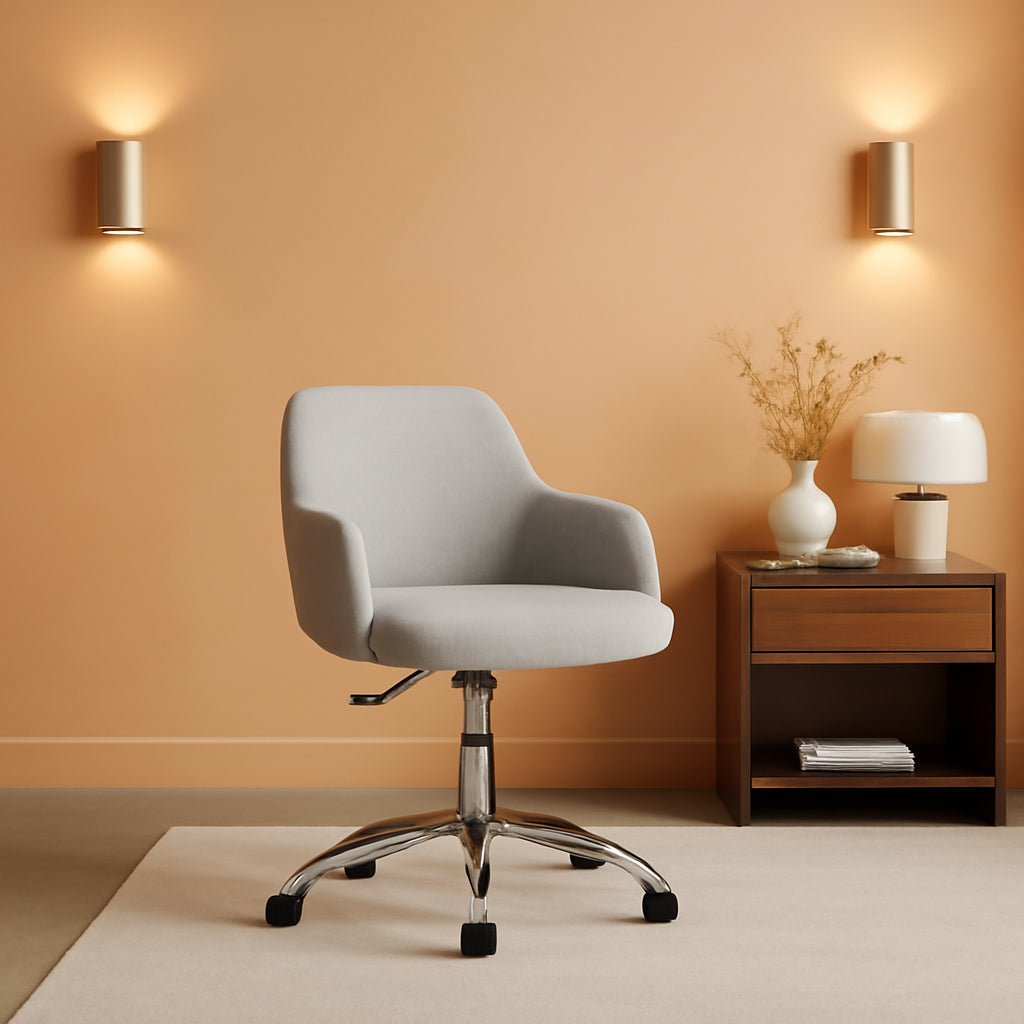 Height Adjustable Ergonomic Mesh Office Chair With Armrests