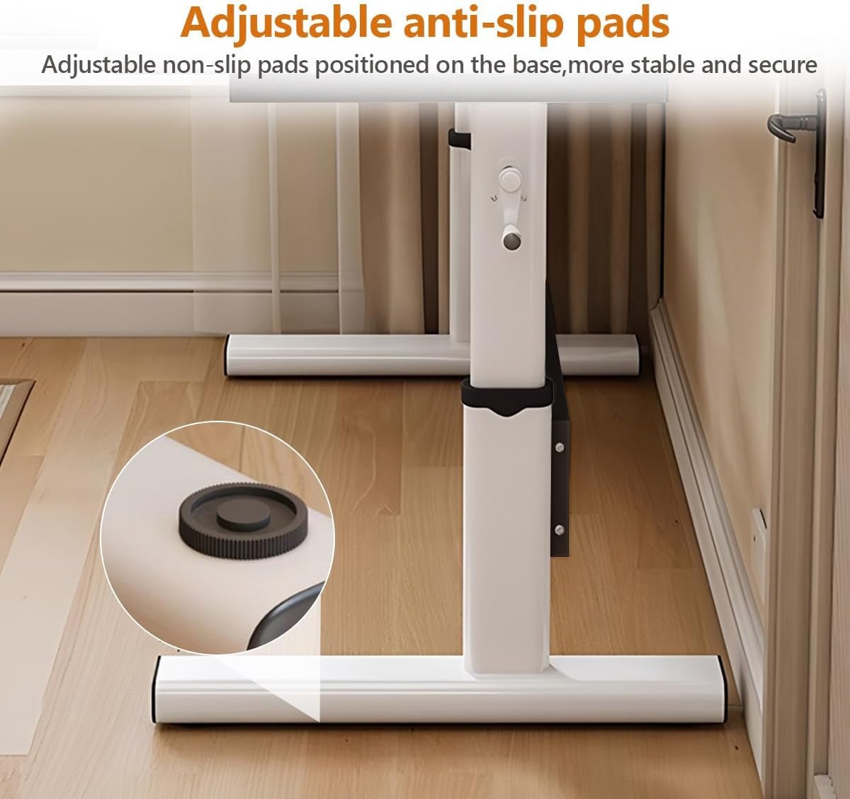 Height Adjustable Manual Standing Desk for Home Office