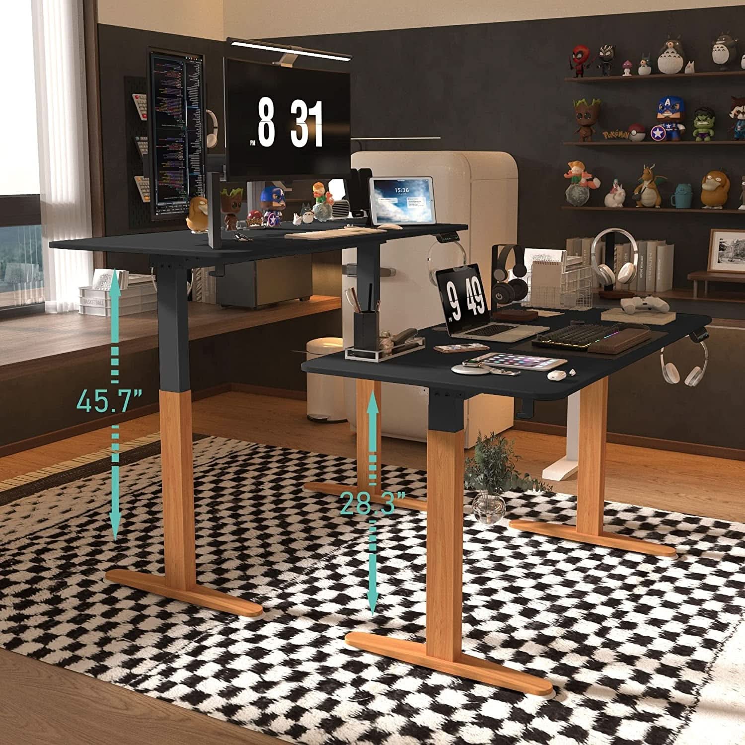 Height Adjustable Standing Desk With Memory Presets