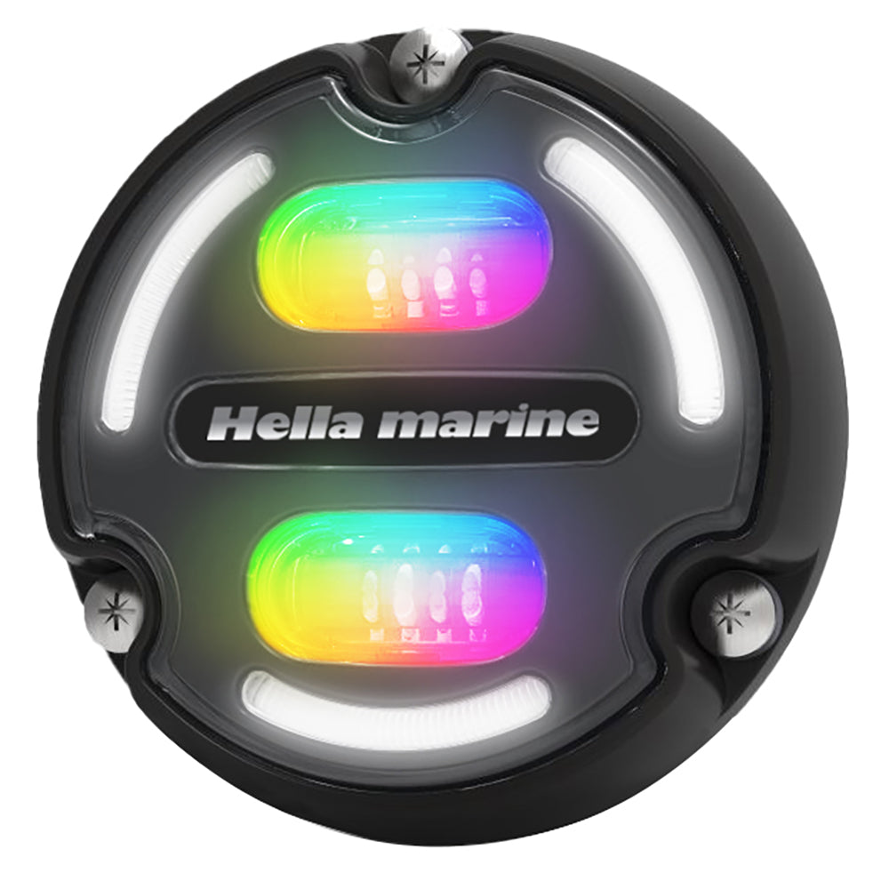 Hella Marine A2 RGB Underwater Light - 3000 Lumens - Black Housing - Charcoal Lens w/Edge