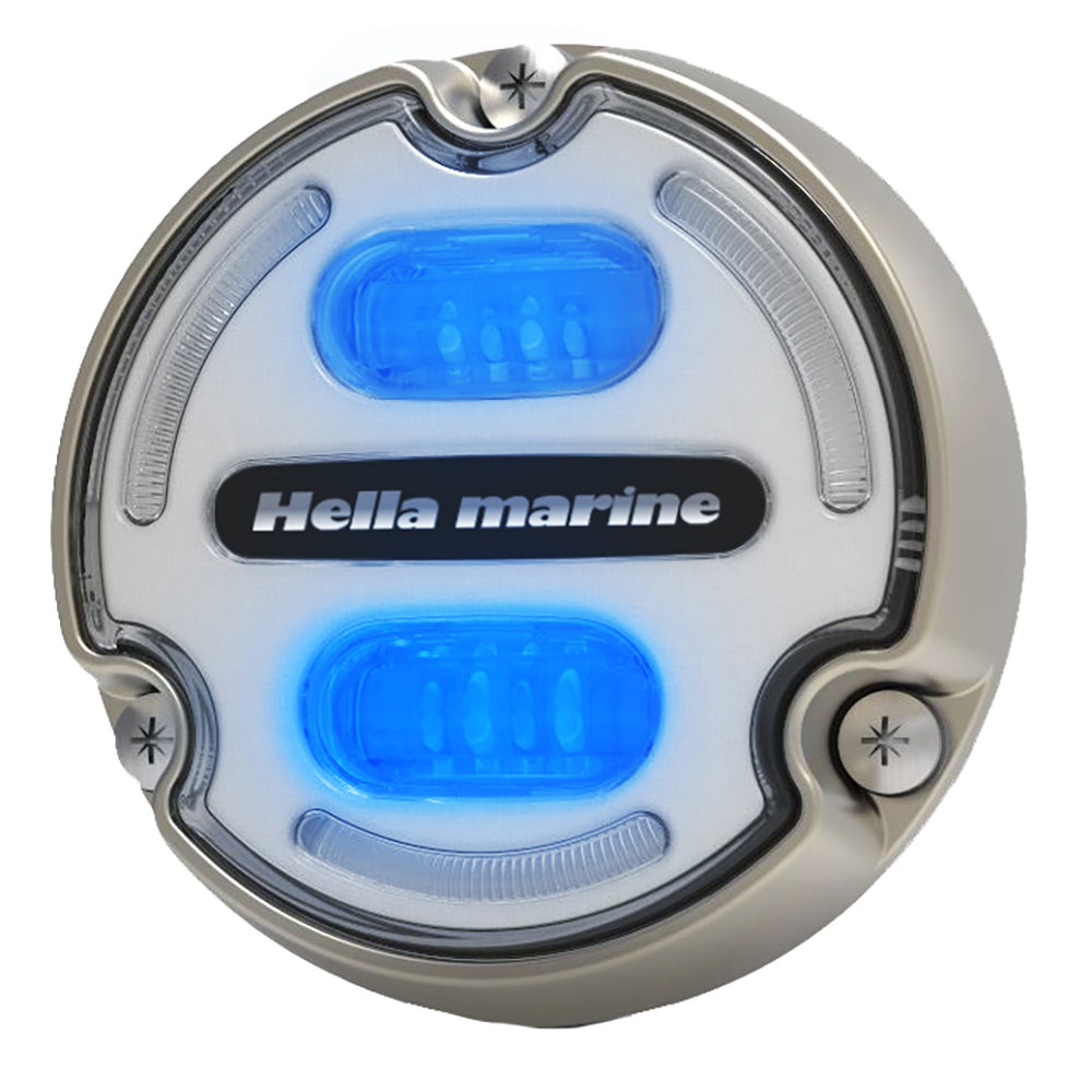 Hella Marine Apelo A2 Blue White Underwater Light - 3000 Lumens - Bronze Housing - White