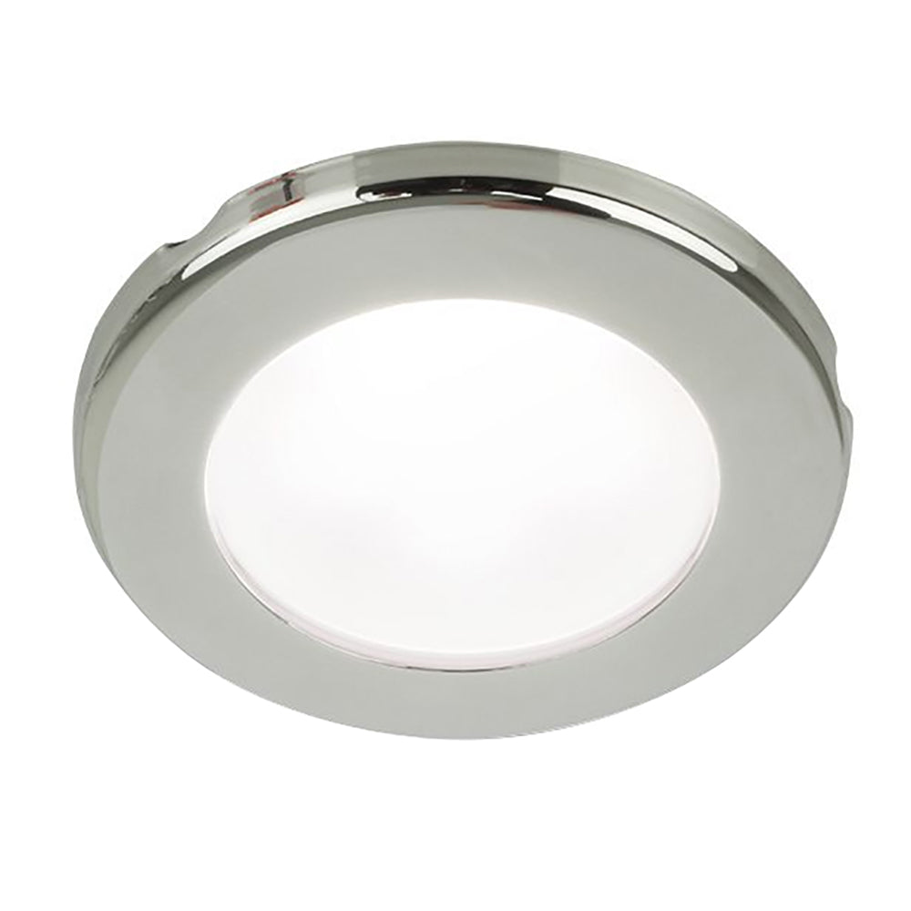Hella Marine EuroLED 75 3" Round Screw Mount Down Light - White LED - Stainless Steel Rim