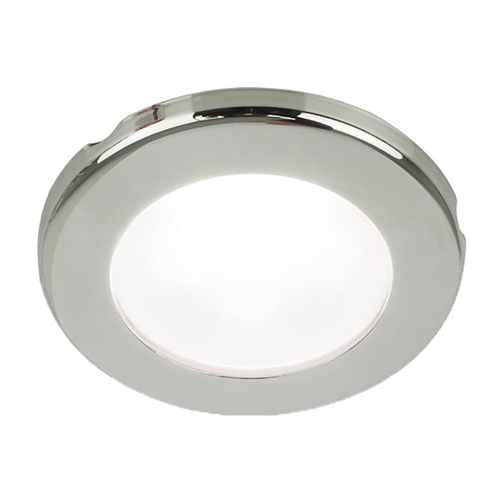 Hella Marine EuroLED 75 3" Round Screw Mount Down Light - White LED - Stainless Steel Rim