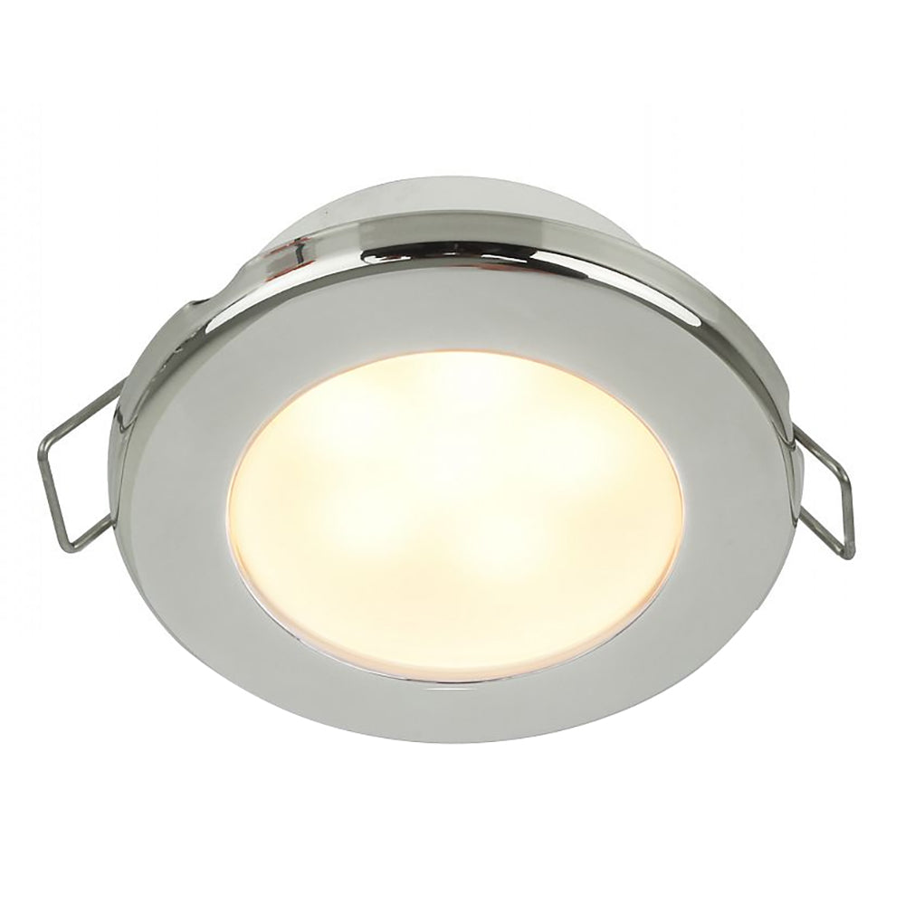 Hella Marine EuroLED 75 3" Round Spring Mount Down Light - Warm White LED - Stainless