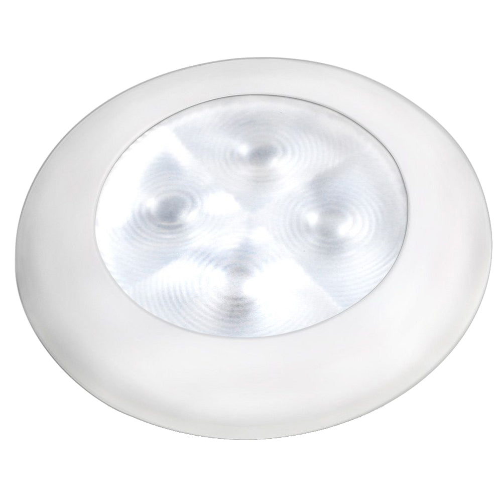Hella Marine Slim Line LED 'Enhanced Brightness' Round Courtesy Lamp - White LED - White