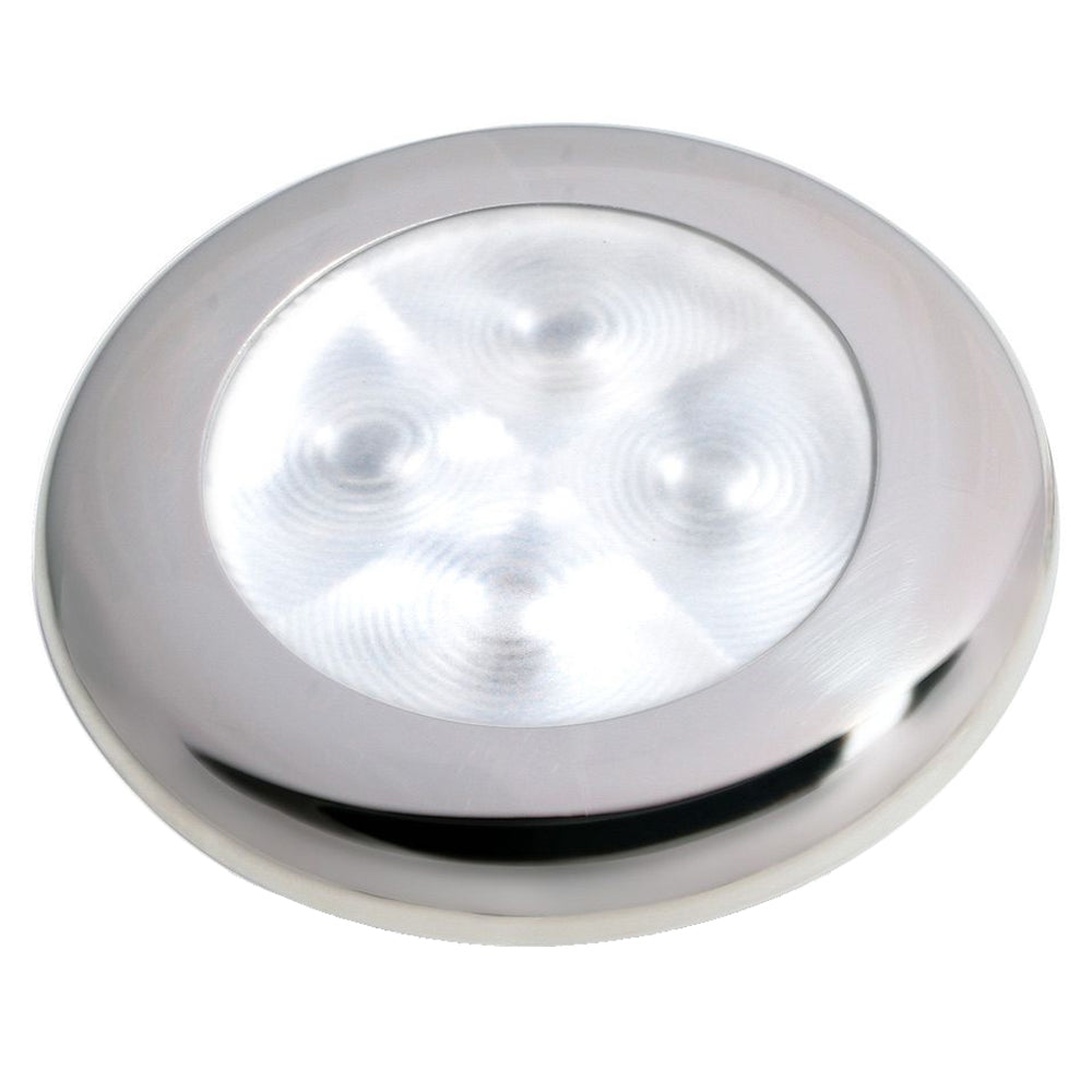 Hella Marine Slim Line LED 'Enhanced Brightness' Round Courtesy Lamp - White LED -