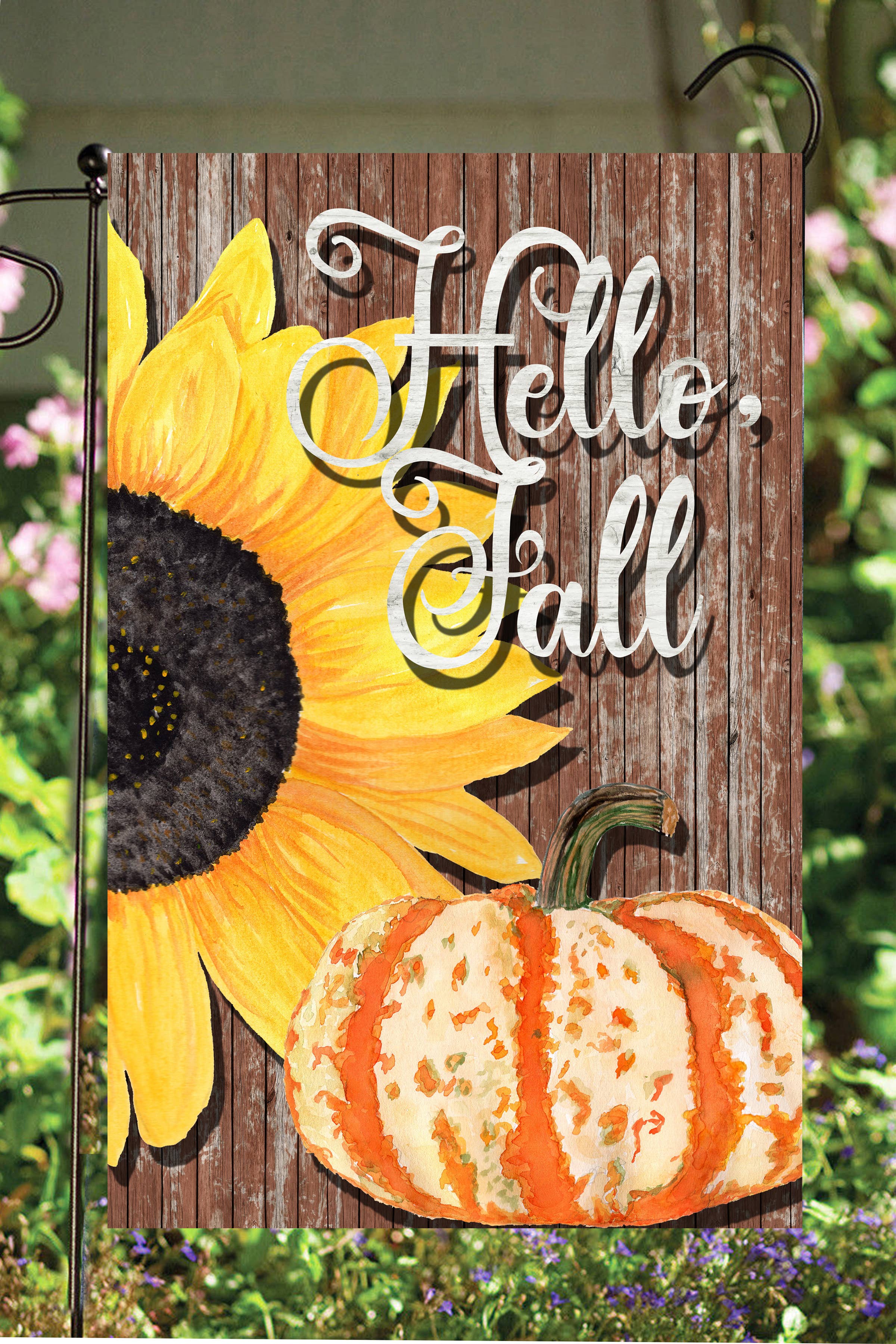 Hello Fall Garden Flag
