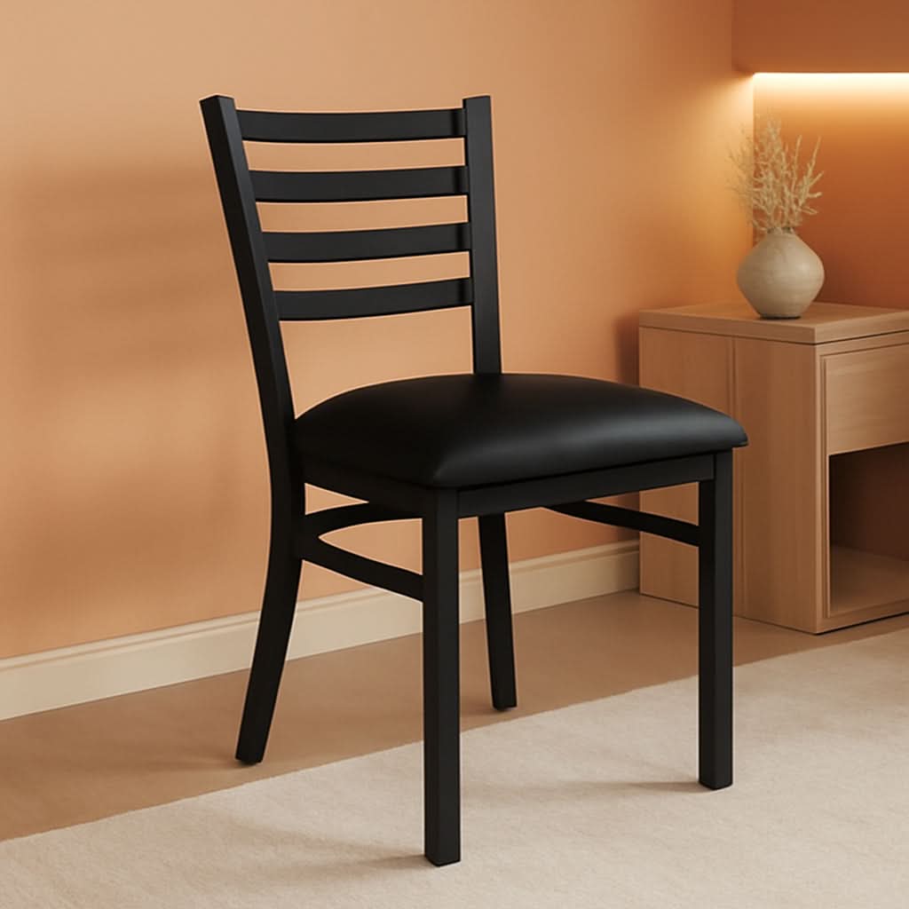 Hercules Series Ladder Back Restaurant Chairs Black