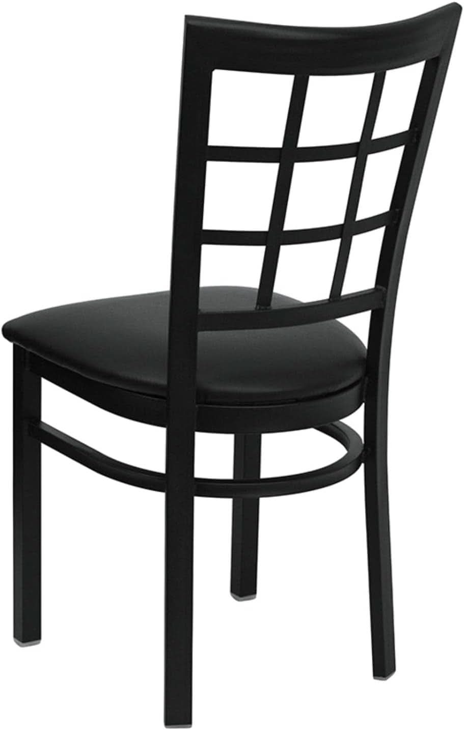 Hercules Series Window Back Restaurant Chair Black