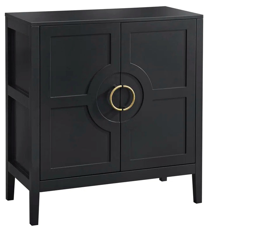Hewson Accent Cabinet With Adjustable Shelf And Brass Door Handles