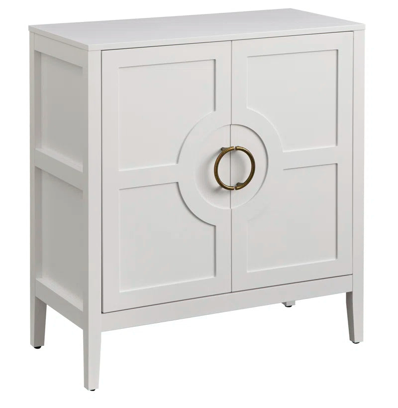 Hewson Accent Cabinet With Adjustable Shelf And Brass Door Handles