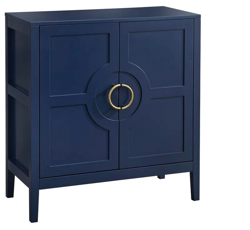 Hewson Accent Cabinet With Adjustable Shelf And Brass Door Handles