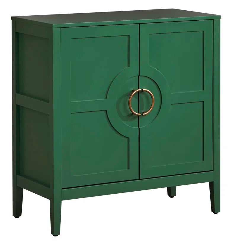 Hewson Accent Cabinet With Adjustable Shelf And Brass Door Handles