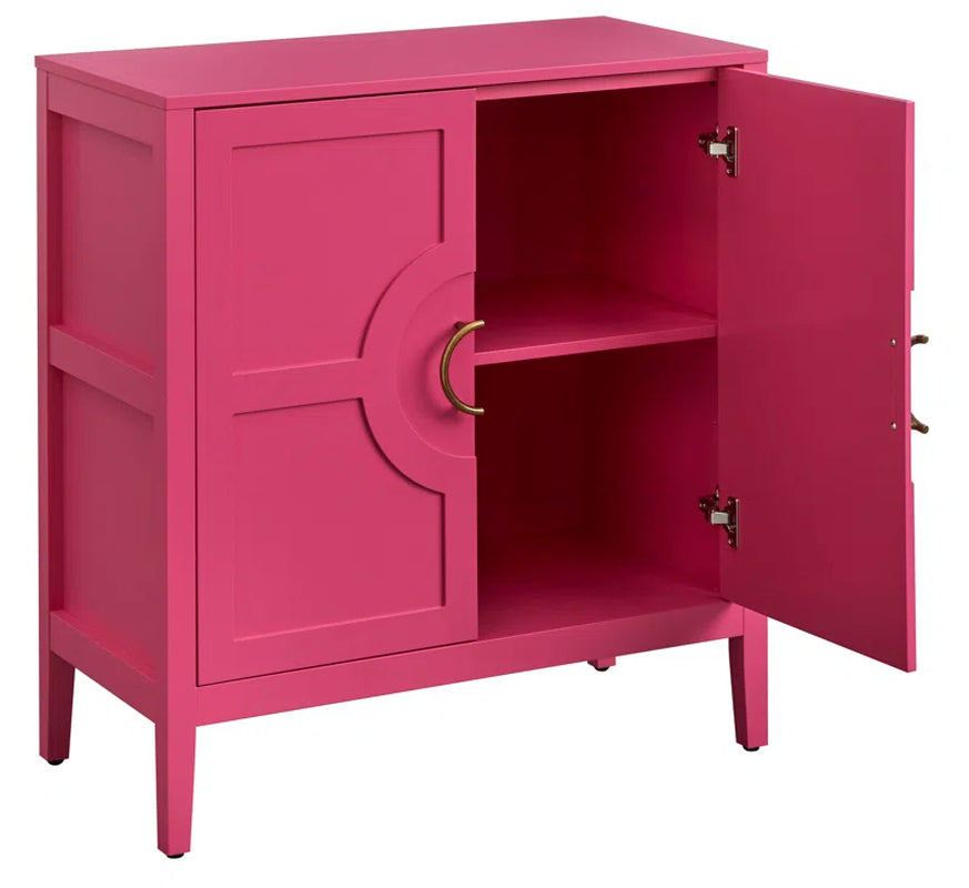 Hewson Accent Cabinet With Adjustable Shelf And Brass Door Handles