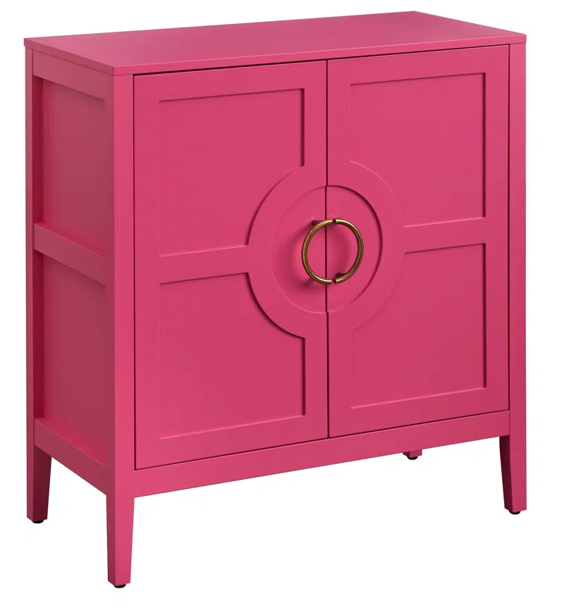 Hewson Accent Cabinet With Adjustable Shelf And Brass Door Handles