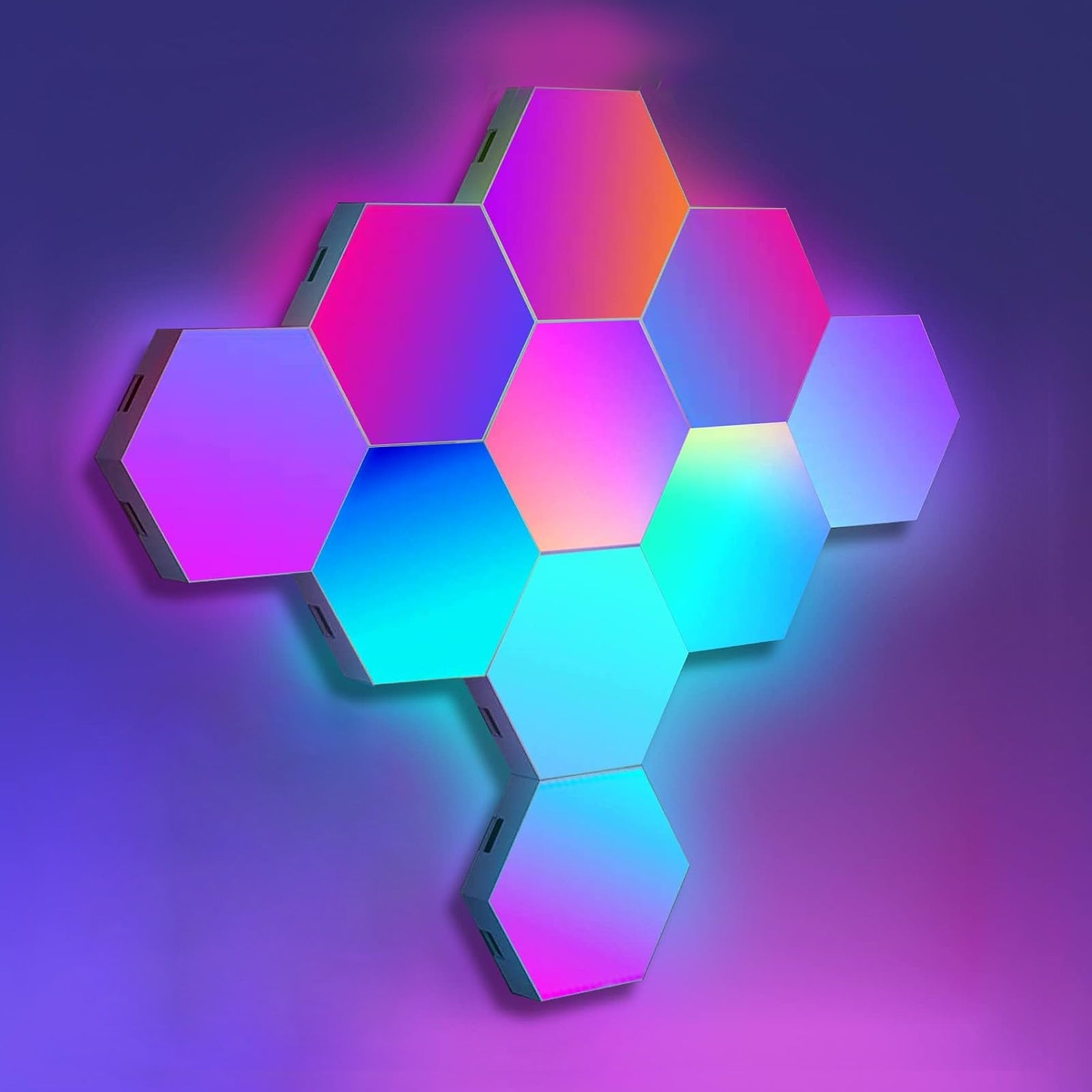 Hexagon LED Wall Light Panels (10 Pack)