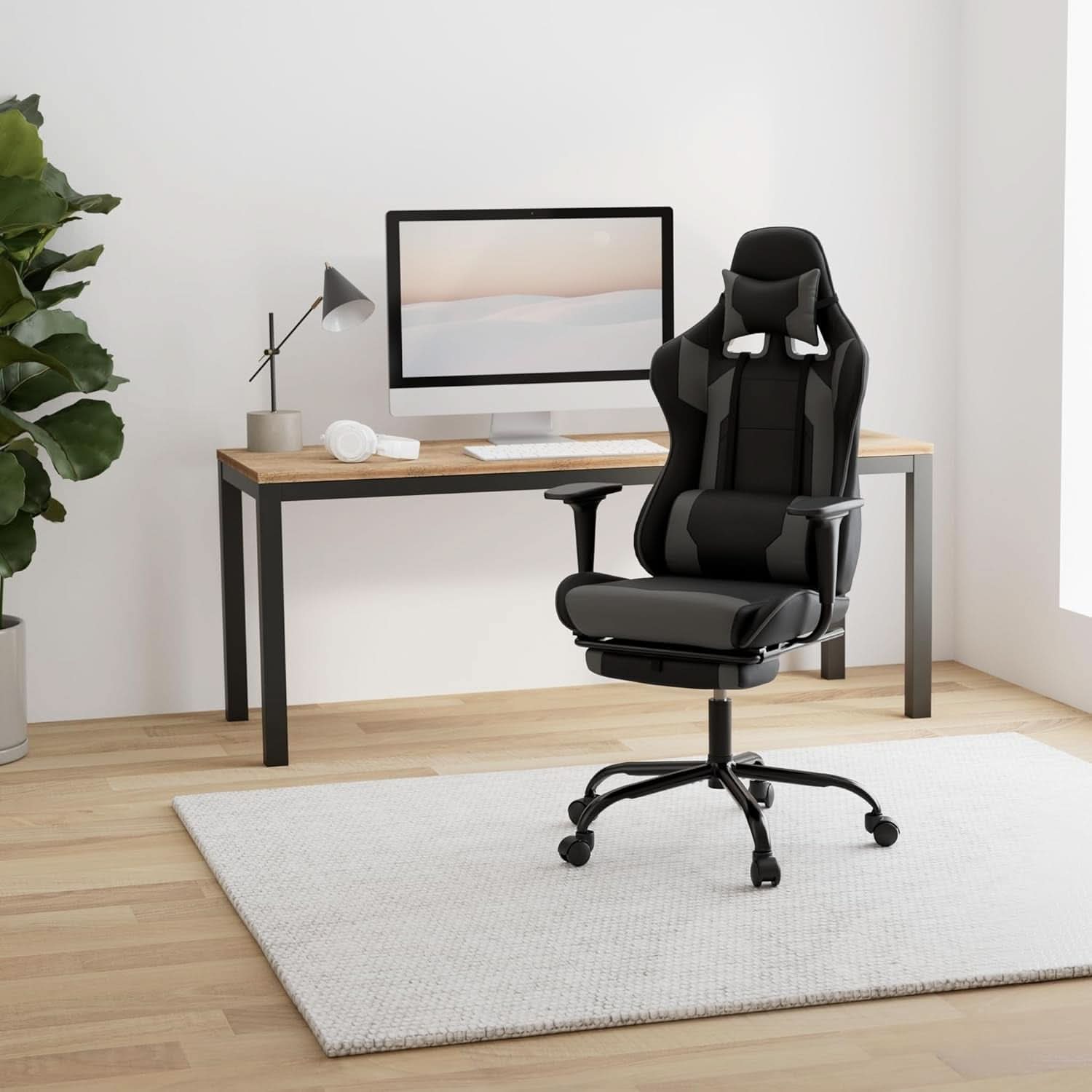 High Back Ergonomic Office Chair With Lumbar Support Grey