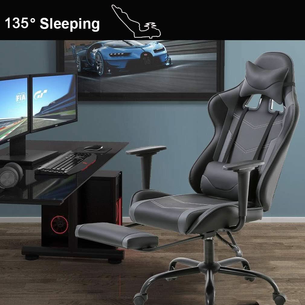 High Back Ergonomic Office Chair With Lumbar Support Grey