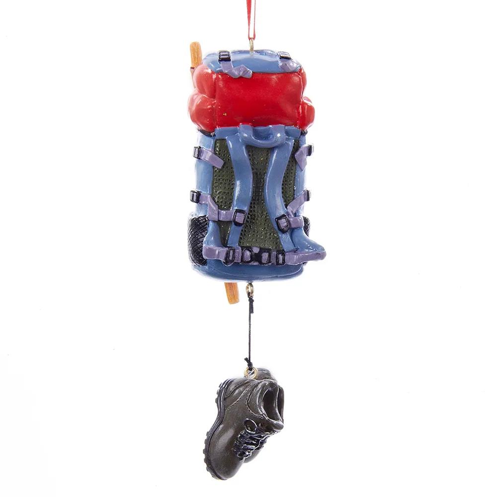 Hiking Backpack With Shoes Dangle Ornament