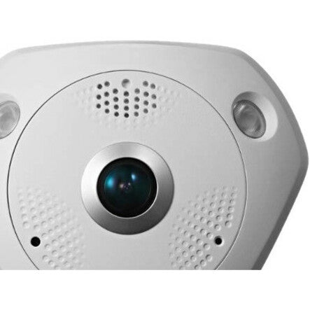Hikvision Smart DS-2CD63C5G0E-IVS 12 Megapixel Outdoor Network Camera - Color - Fisheye