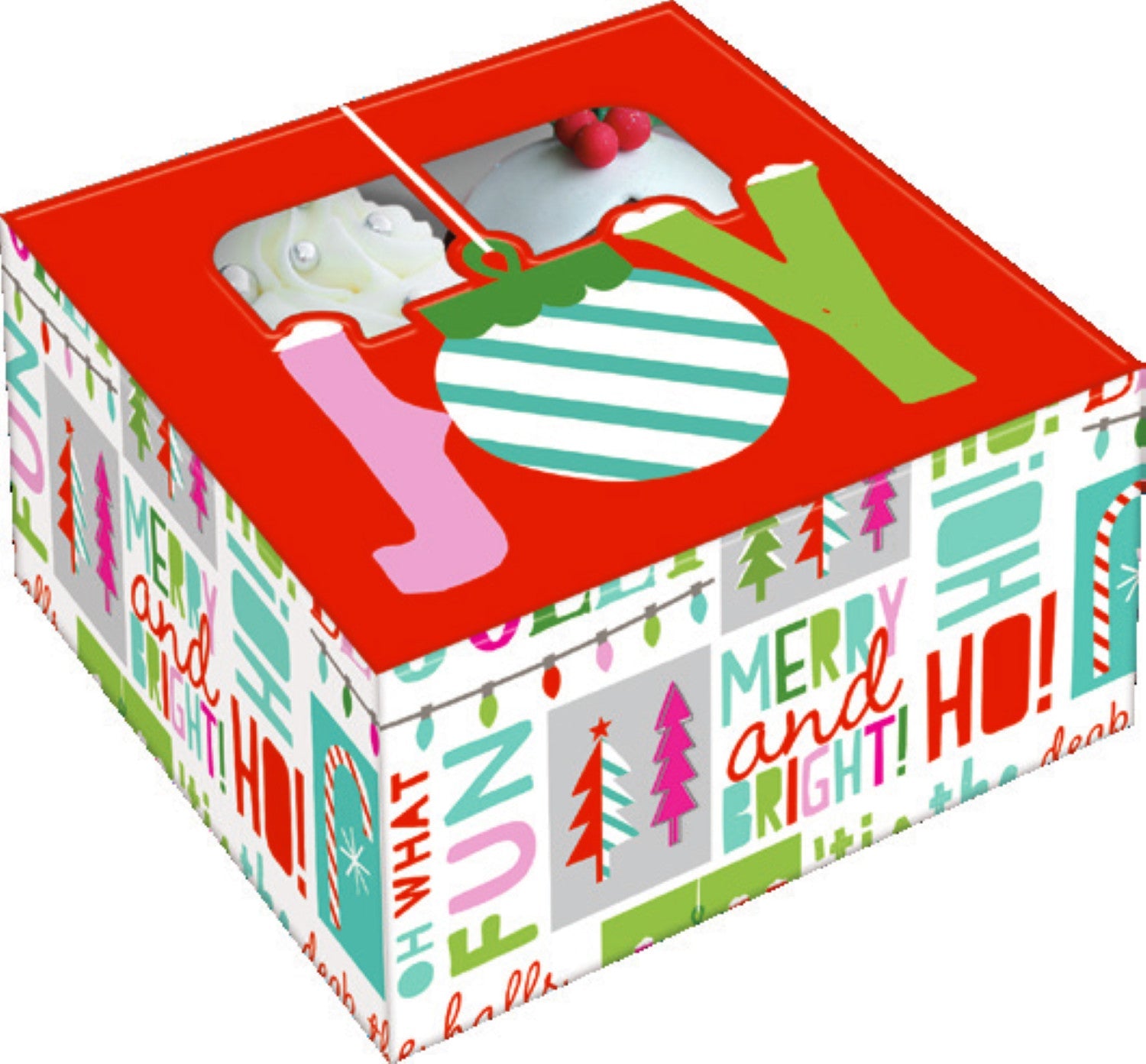 Holiday Bakery Box - Light Green
