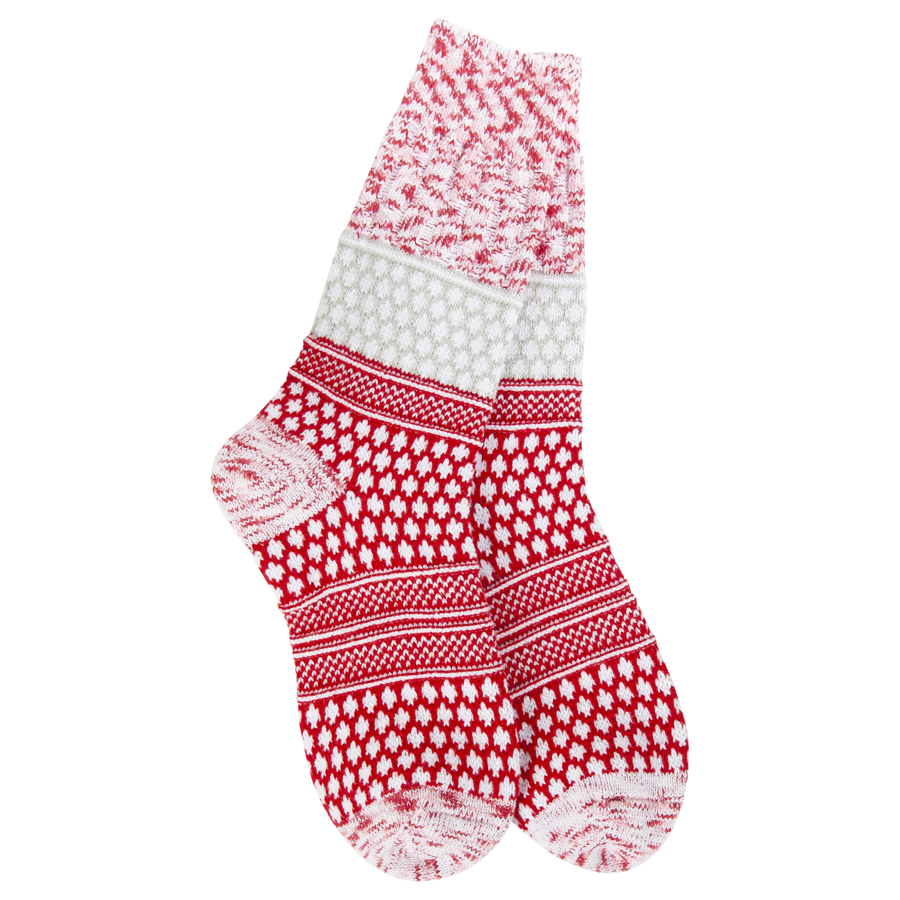 Holiday Gallery Textured Crew - Peppermint
